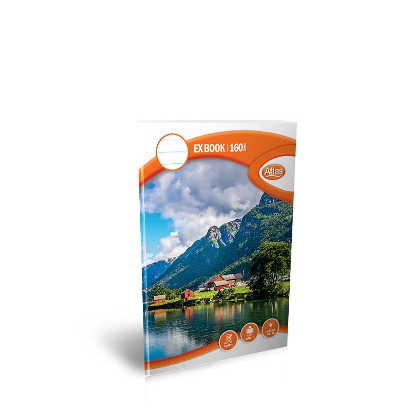 Atlas 200 Page Square Ruled CR Book (Garden Cover)