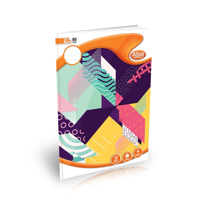 Atles A4 CR Book 80 page single Ruled