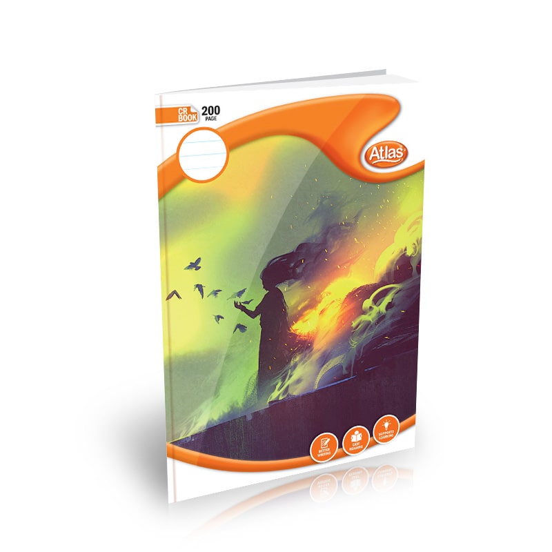 Atles A4 CR Book 200 page Single Ruled