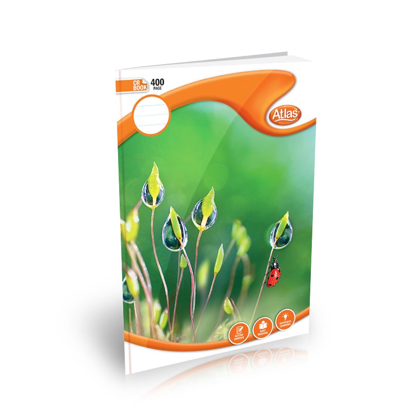 Atles A4 CR Book 400 page single Ruled