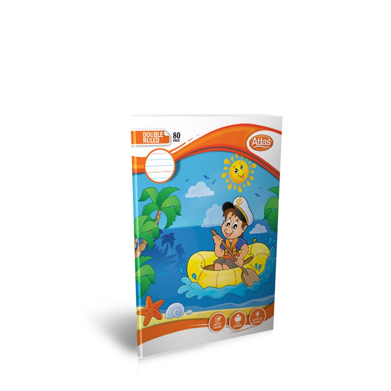Atlas A5 Book Practical Double Ruled 80 page