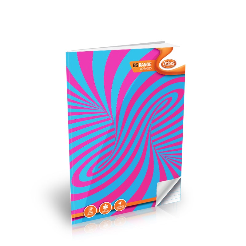  Atlas B5 Book 80 page (#) square Ruled 