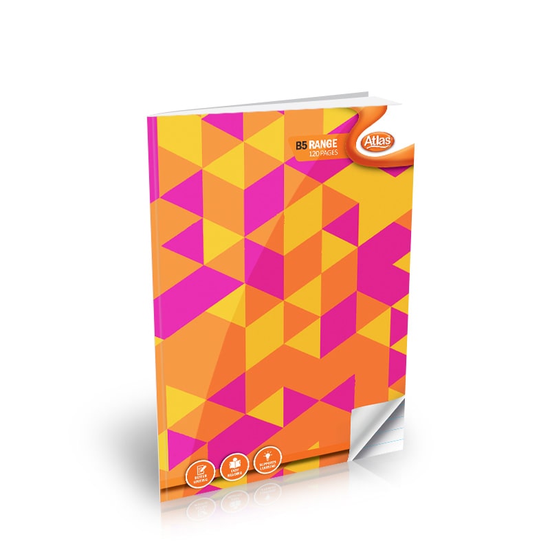 Atlas B5 Book 120 page (=) single Ruled