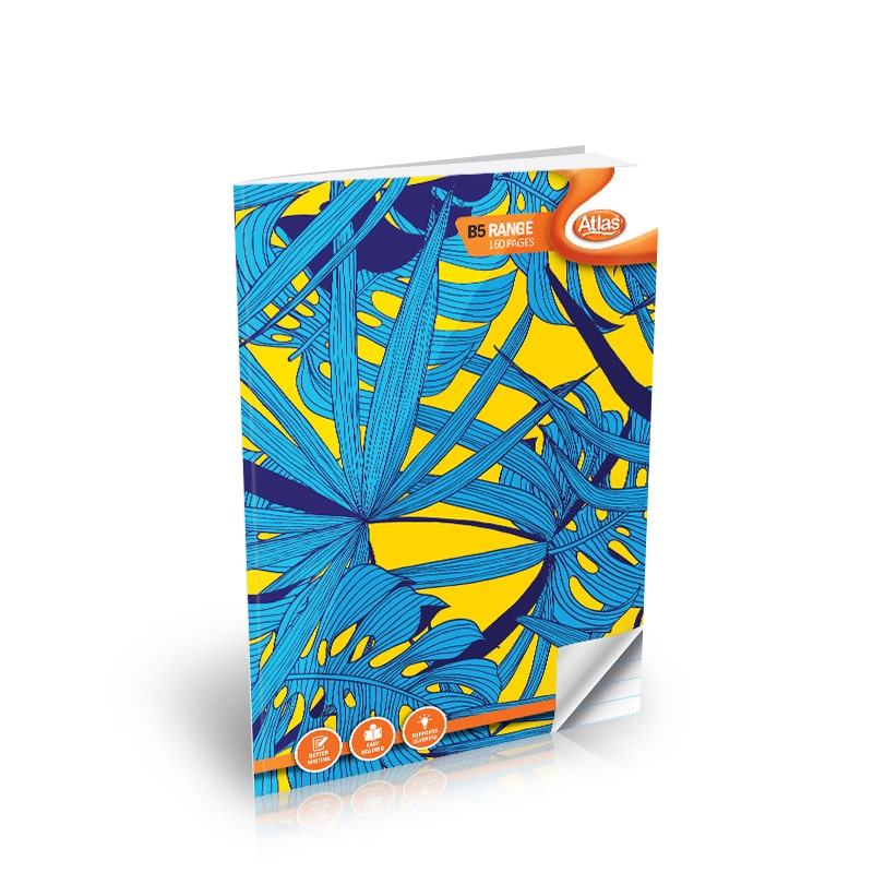 Atlas B5 Book 160 page (=) single Ruled