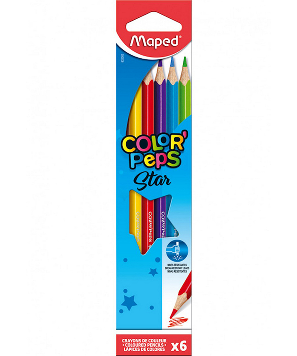 Colour Pencil (Maped) 6 Colours