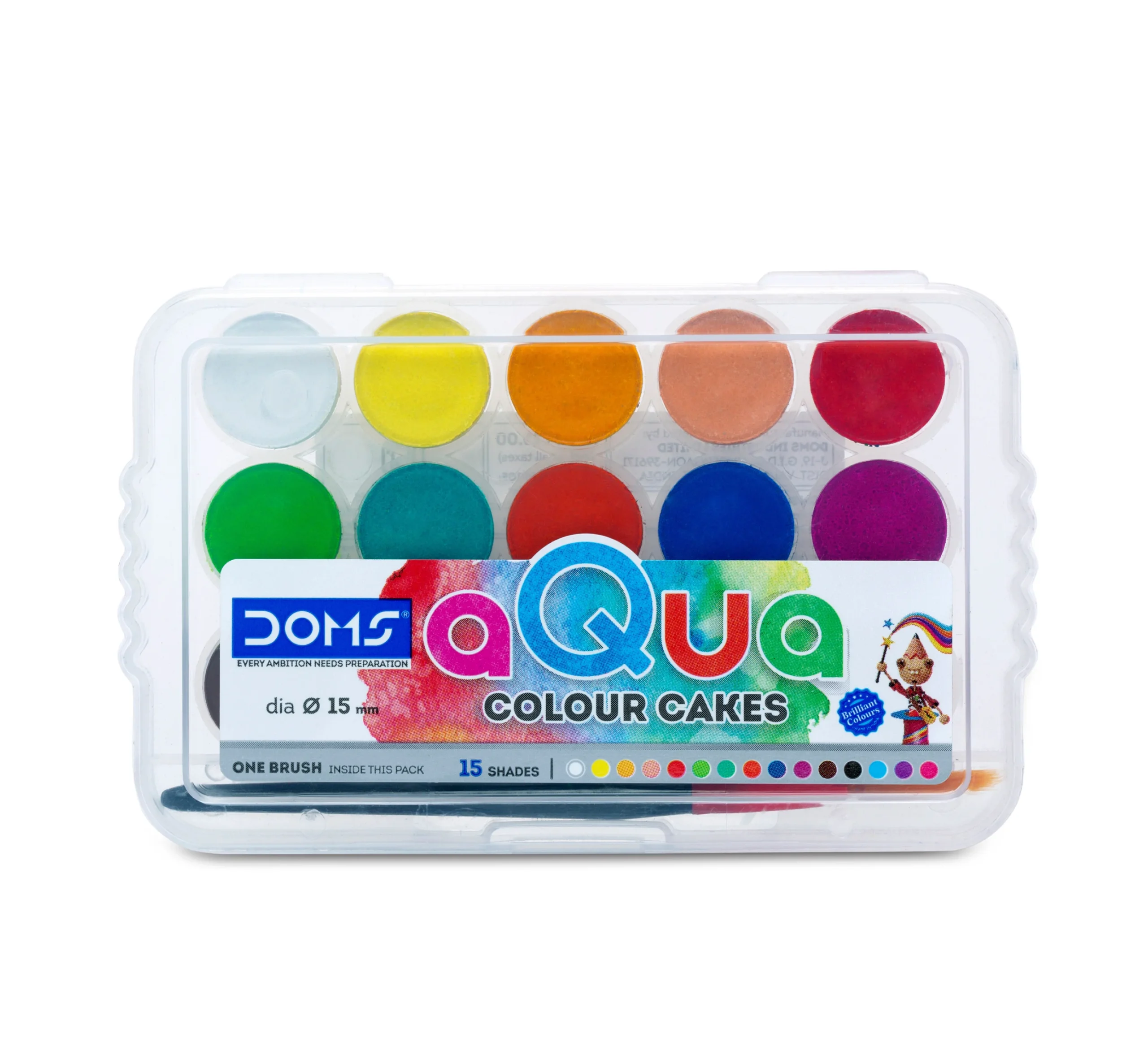 DOMS Aqua Colour Cakes 15MM