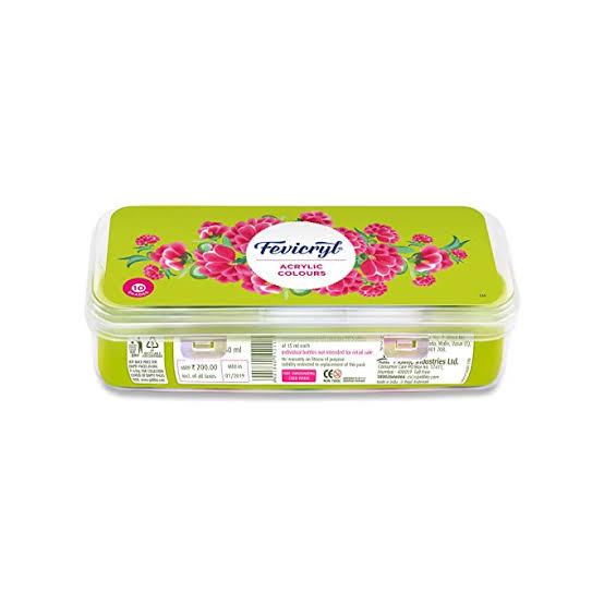 Fevicryl Acrylic Colour 10 Sunflower Kit