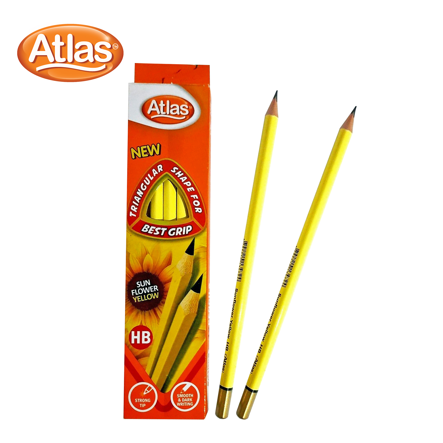 Atlas Sunflower Triangular HB Pencil 